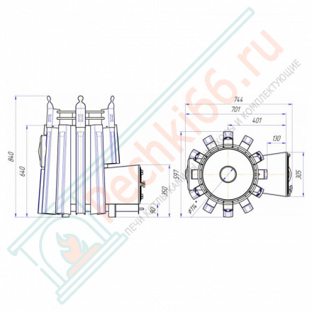 Банная печь Екатерина Великая со стеклом (Добросталь)