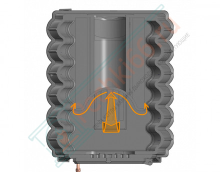 Чугунная печь Бахта, черная (ProMetall)