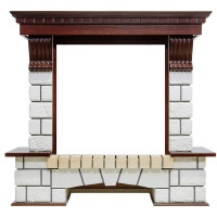 Портал Pierre Luxe - Темный дуб / Белый (Высота 1040мм)