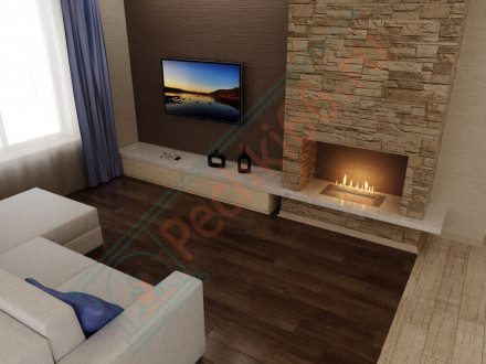 Биокамин автоматический 1500 RC INOX (Good Fire)