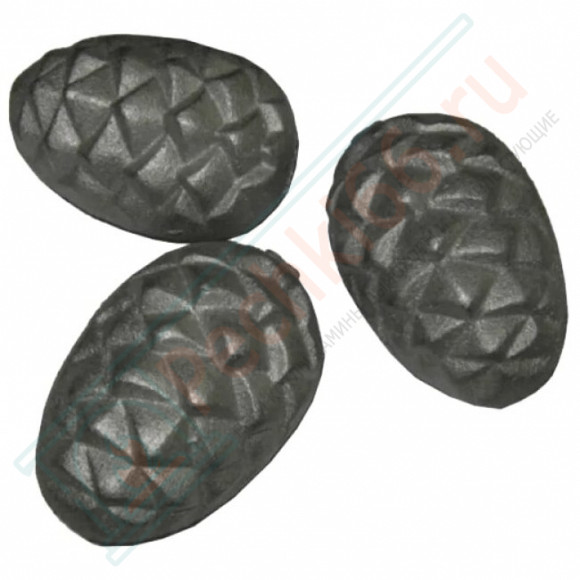 Камень чугунный для бани "Кедровая шишка" (Ø68х98мм), 5 шт, 7,2 кг в Волгограде
