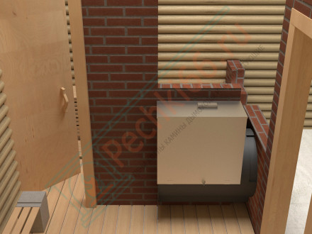 Дровяная печь на три помещения CАБАНТУЙ 3D 20 С