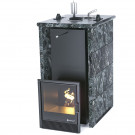 Печь для бани Геленджик в трёхстороннем кожухе из пироксените (ИзиСтим)