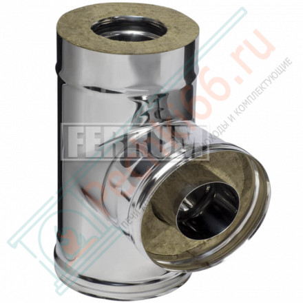 Сэндвич тройник 90° (НЕРЖ-430/0,5-ОЦИНК/0,5) d-115/200 (Ferrum GS-Z)