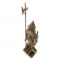 Набор каминный D98051AGK Рыцарь большой (4 предмета, 110 см, античное золото/черный), на подставке в Волгограде