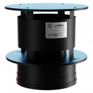 Оголовок с ветрозащитой (AISI-316L/0,8-430/ЭМАЛЬ) d-130/180 (Craft-HF-25BP)