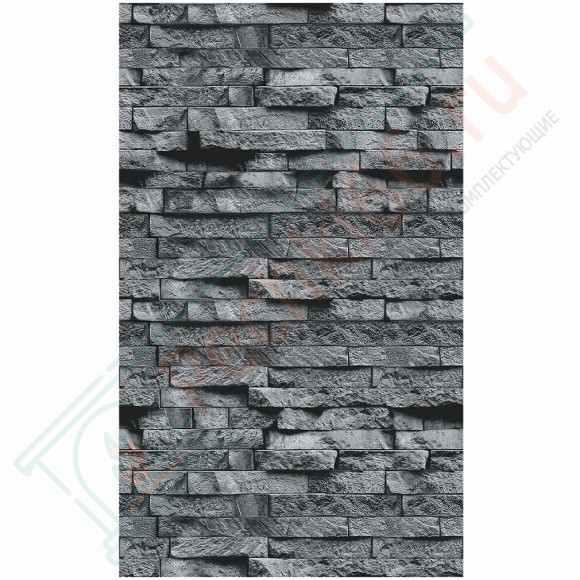 Плита ФАСПАН Серый камень №1008 Вертикаль 8мм 1200х600мм (Везувий) в Волгограде