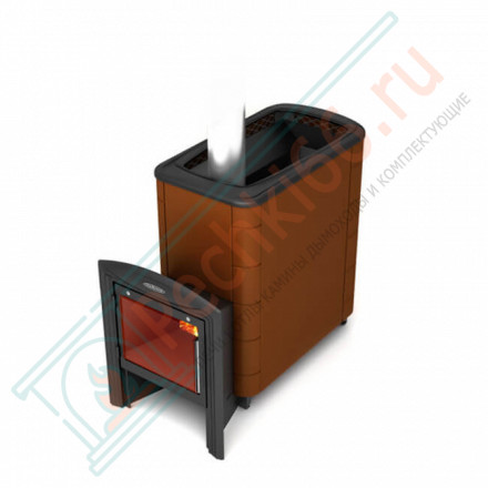 Печь для бани Тунгуска XXL 2013 Inox Витра терракота (T.M.F) до 24 м3