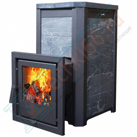 Печь банная Сказка змеевик, удлиненная топка (Варвара)