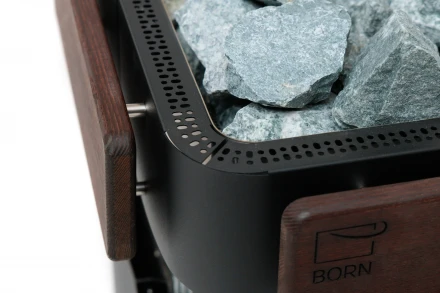Электрическая печь BORN Stone Black 150E, 15 кВт