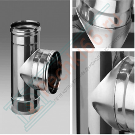 Сэндвич тройник 90° (НЕРЖ-430/0,5-НЕРЖ-430/0,5) d-180/280 (Ferrum GS)