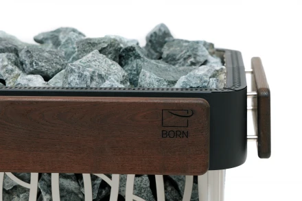 Электрическая печь BORN Stone Black 180E, 18 кВт