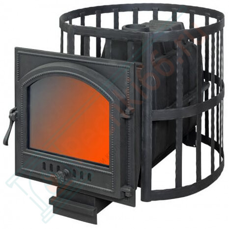 Чугунная печь для бани ПароВар 22 сетка-ковка К505 (FireWay) до 24 м3 в Волгограде