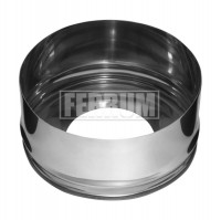 Заглушка с отверстием внутреняя (НЕРЖ-430/0,5) d-115/200 (Феррум)