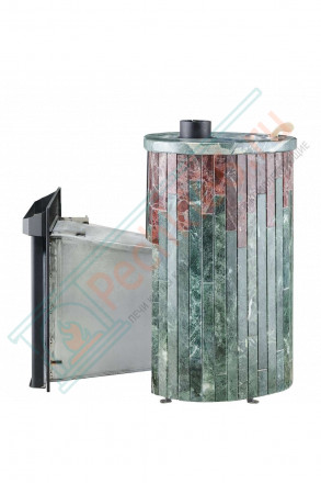 Дровяная банная печь Макси ПФ "Змеевик + Россо Леванте" (Ферингер)