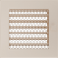 Вентиляционная решетка для камина с жалюзи 170х170, кремовая (FireWay)
