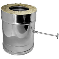 Задвижка повортная V50R с изол (AISI-321/0,8-AISI-304/0,5) d-300/400 (Вулкан-Cerablanket)