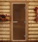 Дверь для бани и сауны Престиж лайт бронза матовая, 1900х700 по коробке (DoorWood) в Волгограде