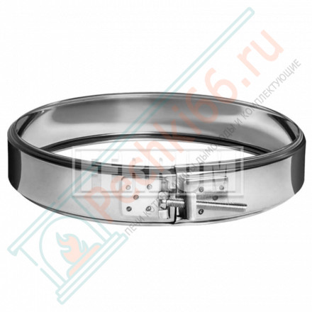 Хомут обжимной (НЕРЖ-430/0,5) d-200 (Феррум)