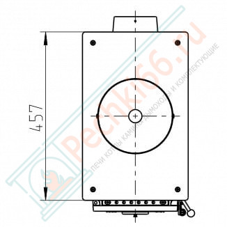 Отопительная печь Flensburg, Черная (Thorma) до 190 м3
