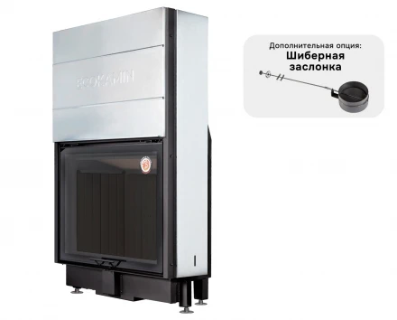 Топка Вега 1000 MB принтинг черный шамот (Экокамин)