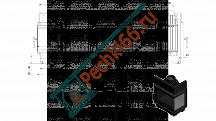 Чугунная топка Maja 8 right BS Deco (Kratki)