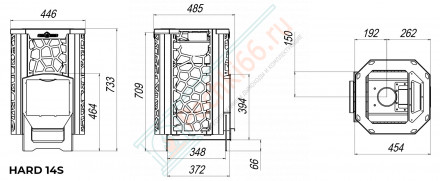 Печь для бани Hard 16S Саванна (Сталь-Мастер)