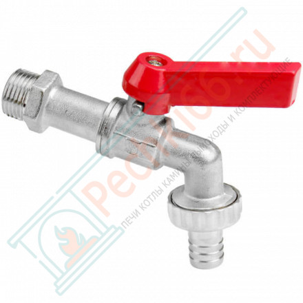 Кран шаровый водоразборный с флажковой ручкой 1/2" (Hydrosta)