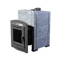 Печь для бани Атмосфера L+, в облицовке талькохлорит (ProMetall)