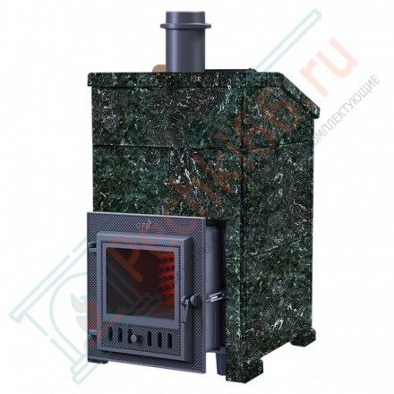 Чугунная печь для бани Комплект GFS ЗК 18 (М) Президент 850/50 Серпентинит (ТехноЛит)
