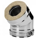 Отвод 15° V50R с изол (AISI-310S/0,8-AISI-304/0,5) d-200/300 (Вулкан-Cerablanket)