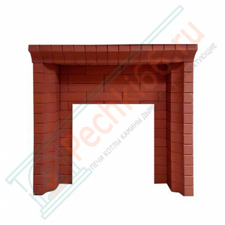 Портал для печей красный Фигурный кирпич (Россия)