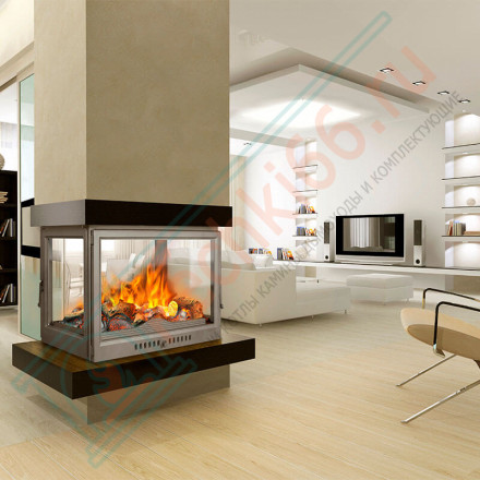 Чугунная топка 845 4 GLASSES (Ferlux) 17 кВт