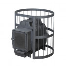 Чугунная печь для бани ПароВар 18 сетка-прут К211, б/в (FireWay) до 18 м3