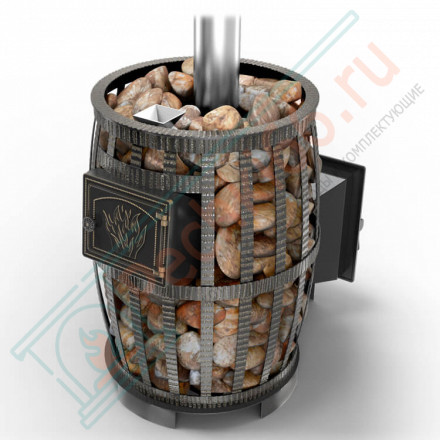 Чугунная печь для бани Русский пар ковка 18 (271) (Везувий)
