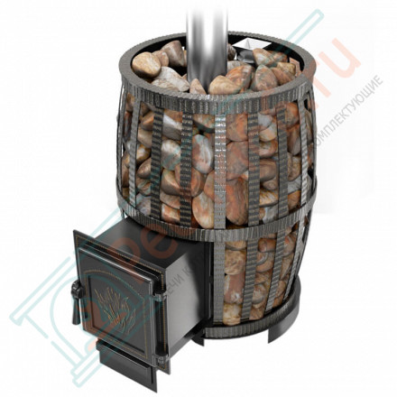 Чугунная печь для бани Русский пар ковка 18 (271) (Везувий)