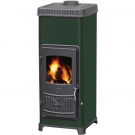 Чугунная печь Dora 10 N, зеленая (Plamen) до 180 м3