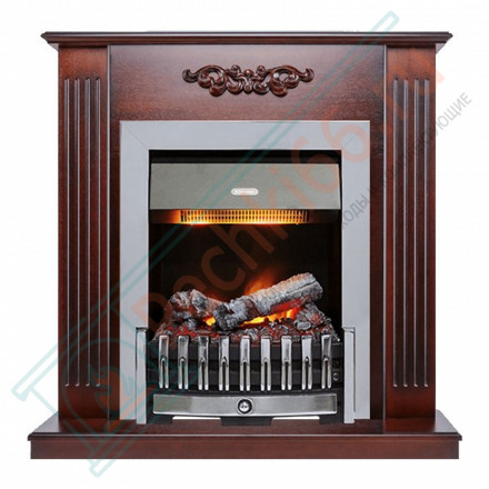 Каминокомплект Lumsden - Махагон коричневый антик с электроочагом Danville Chrome FB2