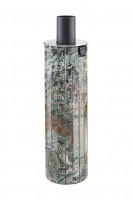 Дымоход с регистром Жадеит перенесённый рисунок, d-115, L=1000 мм (Feringer)