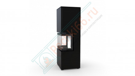 Печь-камин Intra xms c ver. compact 1, серая сталь (Defro-Home) 8кВт