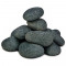 Камень для бани Пироксенит "Черный принц" шлифованный средний, 10 кг, м/р Хакасия (коробка), 10 кг