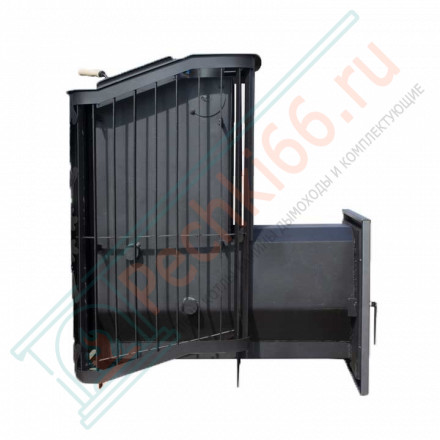 Печь для бани Терма Каменка мини удлиненная топка панорама (Варвара)